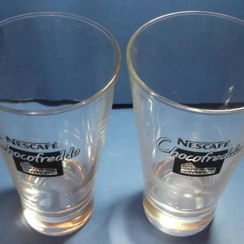 Nescafe Chocofreddo glass set of two used