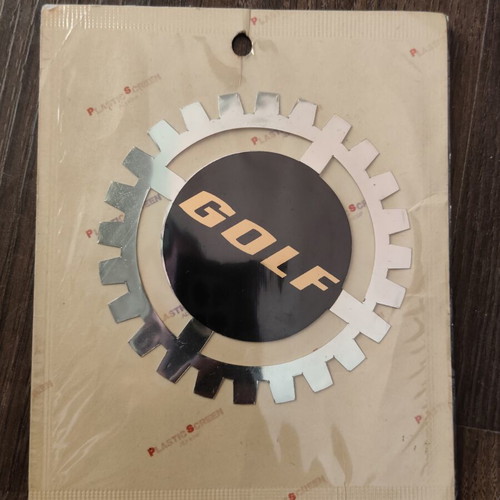 Vintage Aftermarket Golf emblem NOS, retro tuning accessory