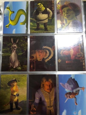 Σετ συλλεκτικών καρτών Shrek 2 complete basic 74 τεμαχίων καινούργιο