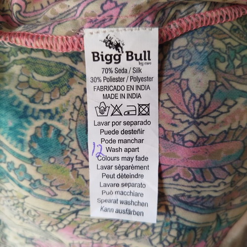 Mini kimono Bigg Bull with paisley pattern, new, multicolor