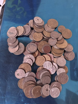 Greek coins used, set of 100 pieces