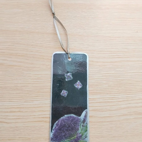 Handmade bookmarks set of 3 new with romantic floral designs