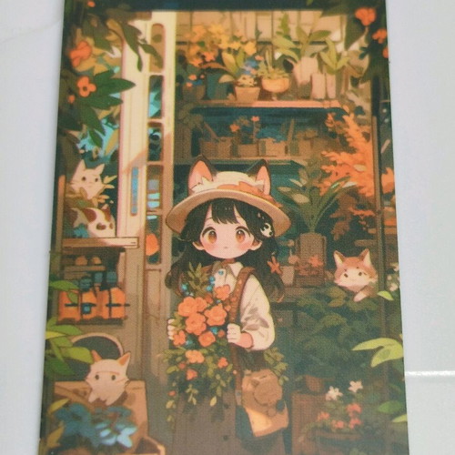 Stickers new, pack of 25 with girls and cats