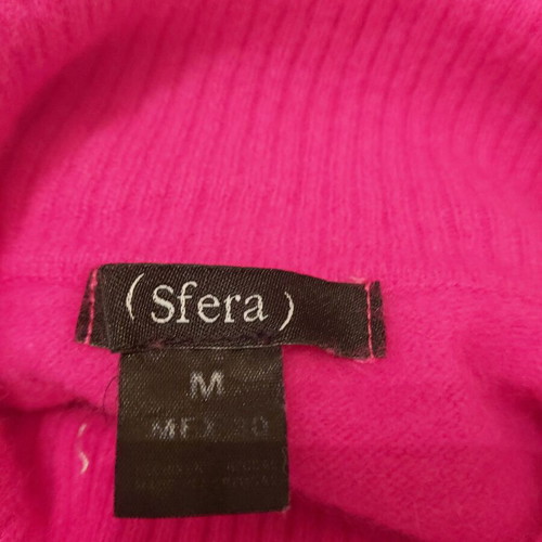 Women's turtleneck sweater used, wool, pink