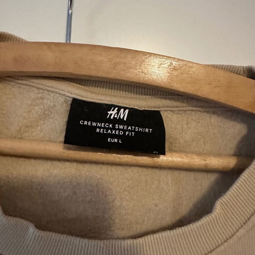 H&M beige sweatshirt size L like new