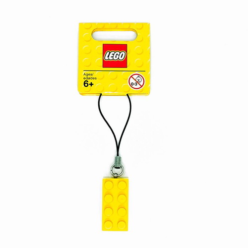 LEGO Strap yellow 2x4 brick keychain set 853252