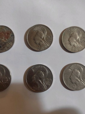 20 Drachmae 1973 like new, pack of 6 coins