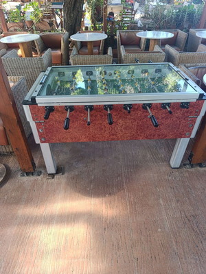 Foosball Roberto Sport professional with coin slot and glass, like new