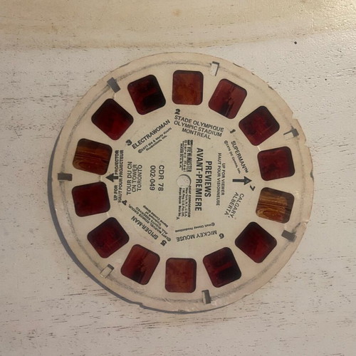 Collectible View-Master Gaf vintage 80s used with four reels