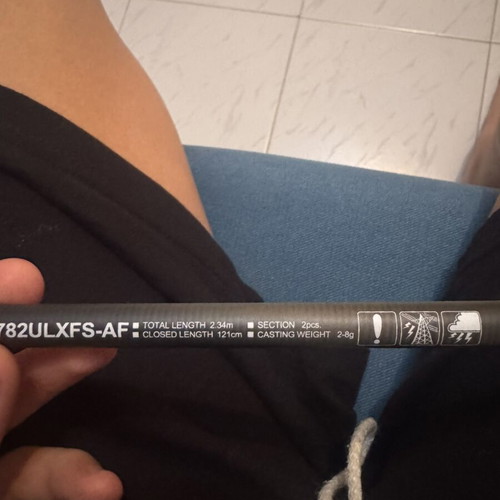 Daiwa fishing rod used, 2.25m, 2-8g