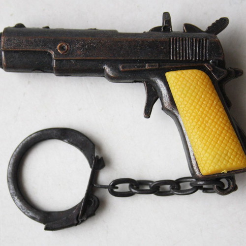 Colt 45 metal keychain 80's new