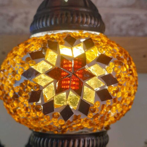 Table mosaic lamp 30cm handmade new