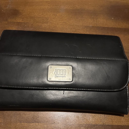 Black leather CD case with 24 sleeves