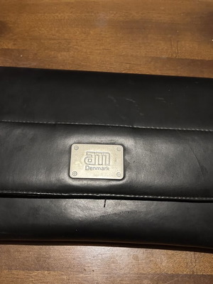 Black leather CD case with 24 sleeves