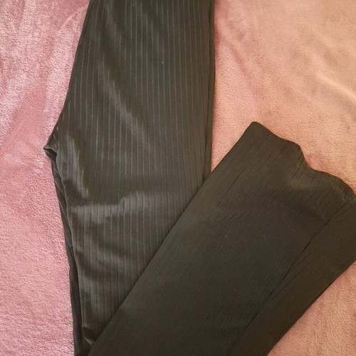 Shein leggings used, black, elastic fabric