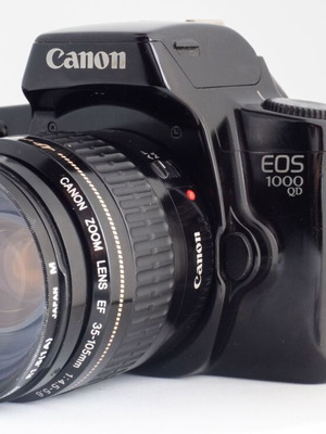 Canon EOS 1000QD camera with Canon EF 35-105mm f/4.5-5.6 lens used