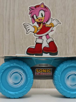 Sonic The Hedgehog Amy Racer A Toy μεταχειρισμένο, McDonald’s Happy Meal Σονικ Πατίνι SEGA