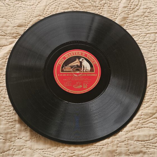 A La Luz De La Luna 78 RPM record like new, His Master's Voice, 1928
