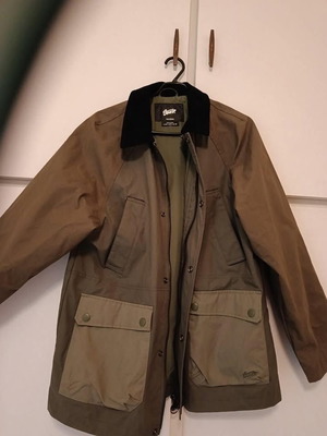 Pull&Bear jacket size M like new, khaki with black collar