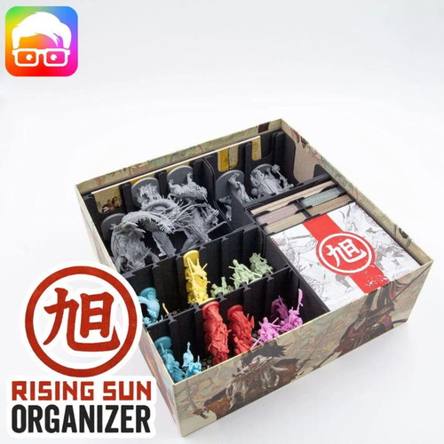 Rising Sun Board Game Organizer new, 3D printed insert