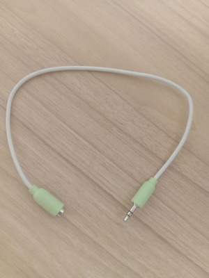 Audio extension cable stereo mini jack used