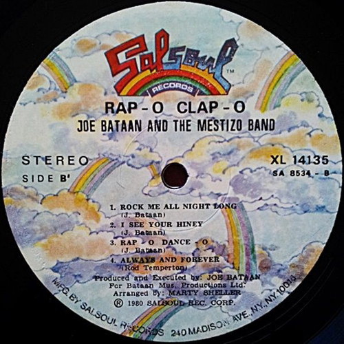 Joe Bataan Rap-O-Clap-O LP used