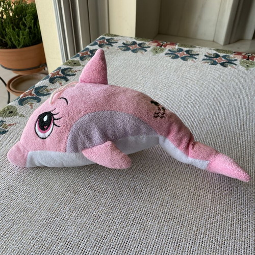 Plush dolphin 32 cm like new, soft texture