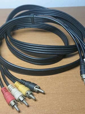 RCA cable flat quadruple 1.8 meters used