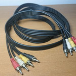RCA cable flat quadruple 1.8 meters used