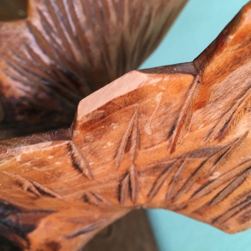 Wooden eagle 31cm with three scratches