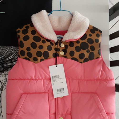 Marc Jacobs girls sleeveless jacket new, pink, size 4 years