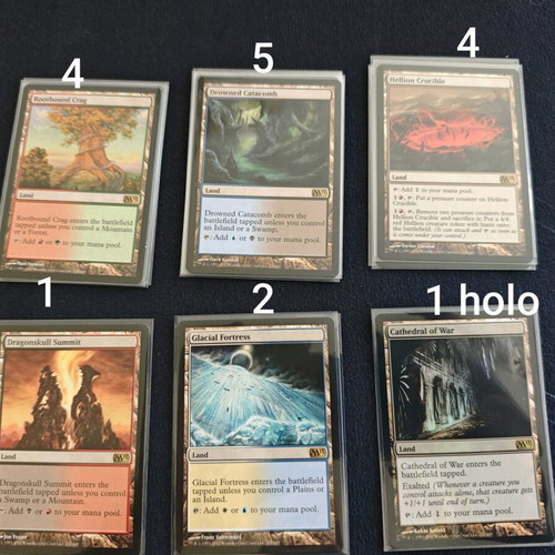 MTG M13 Artifacts and Lands Collection Like New with Sleeves