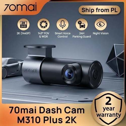70Mai M310 Plus 2K DVR 1440P Wi-Fi Dashcam new