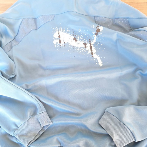 Puma athletic jacket, turquoise, size L