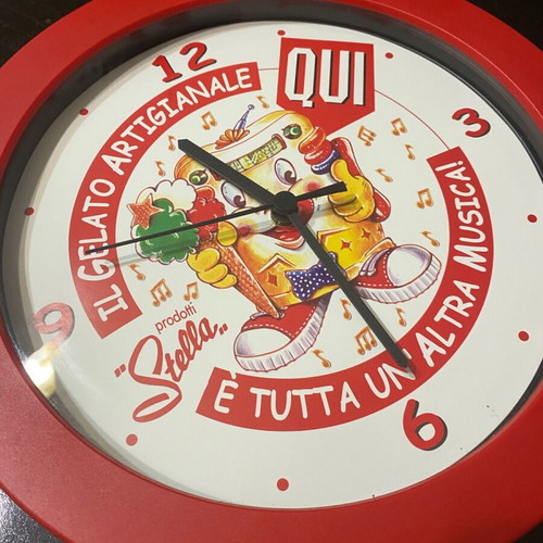 Collectible PRODOTTI STELLA wall clock 1990s like new