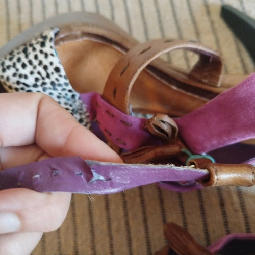 Schutz sandals size 36 like new, multicolor