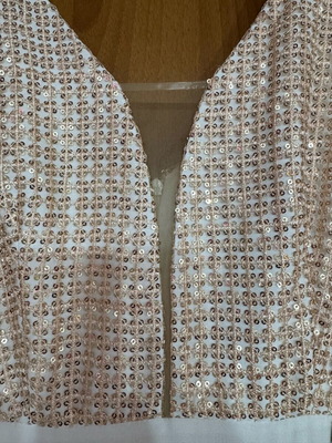Dress for wedding and baptism like new, size XS, white and beige