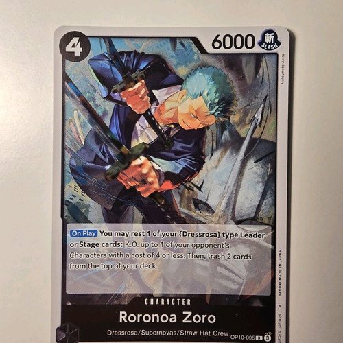 Roronoa Zoro One Piece Card Game OP10-095 Rare like new