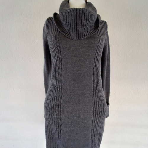 Knitted dress Divided by H&M L like new, gray