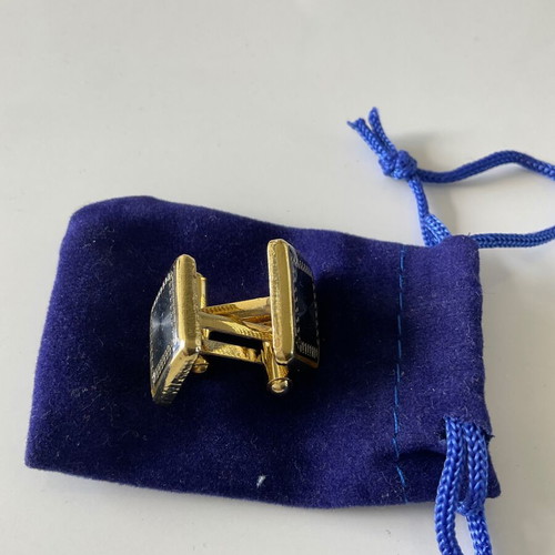 Cufflinks new unused gray-gold