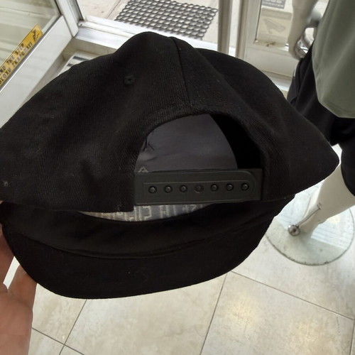 Hat with flat brim Beta Sigma black, 100% cotton, new