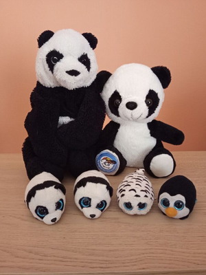 Λούτρινα Beanie Balls και αρκουδάκια σαν καινούργια, πακέτο 6