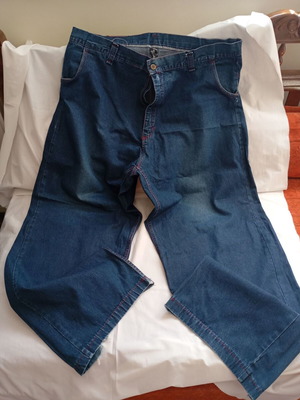 Doctor Vintage Baggy Rave Jeans Pants 3XL Used Dark Blue