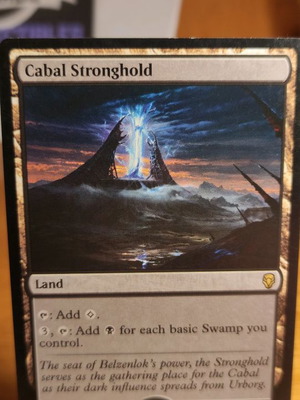 Cabal Stronghold Magic the Gathering card new, rare