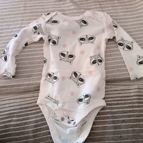 Long-sleeve baby bodysuits used, pack of 21 pieces 56-68 cm