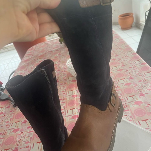Lapin house kids boots used, leather brown and blue size 29