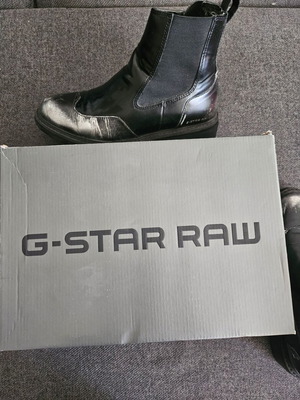 G-Star Raw Chelsea boots used, size 38, black with silver