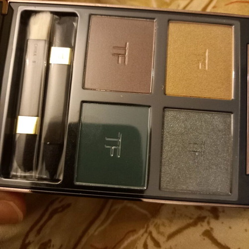 Eyeshadow palette new with brushes and velvet case Tomorrow