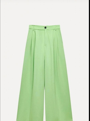 Zara pants like new, size S, green