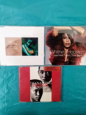 Whitney Houston, Diana King & Nahki, Sylvia Powell CDs like new, electronic